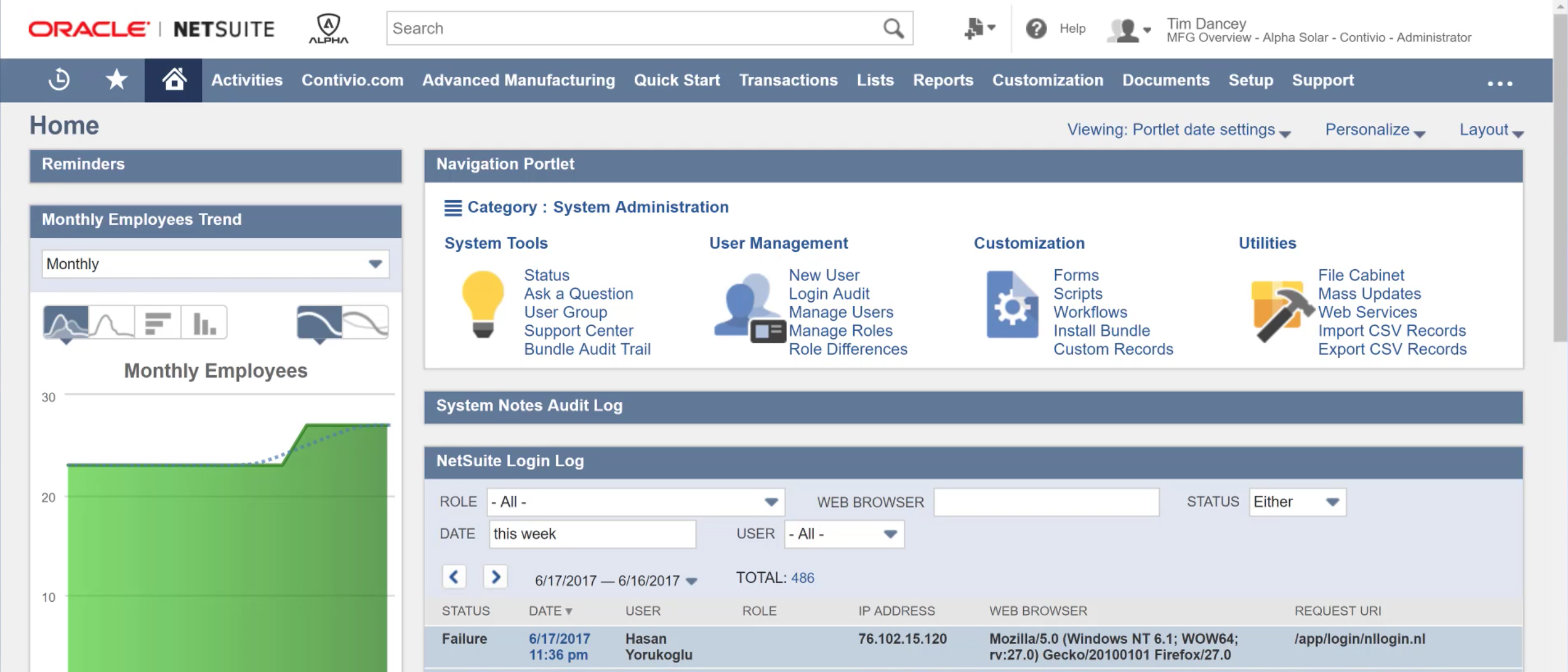 NetSuite Contivio Demo
