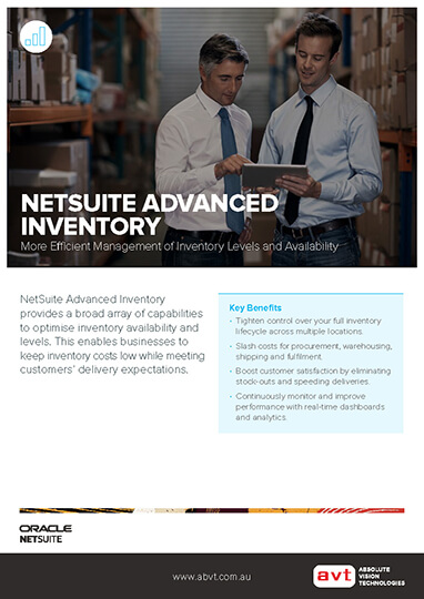 AVT NetSuite Inventory Management Module DS