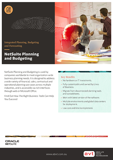 NetSuite - Planning and Budgeting DS