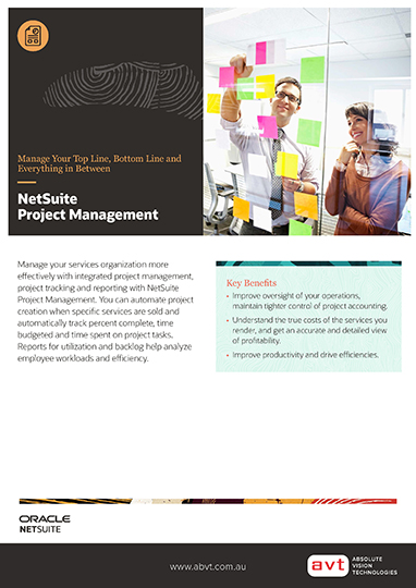 AVT NetSuite - Project Management Module DS