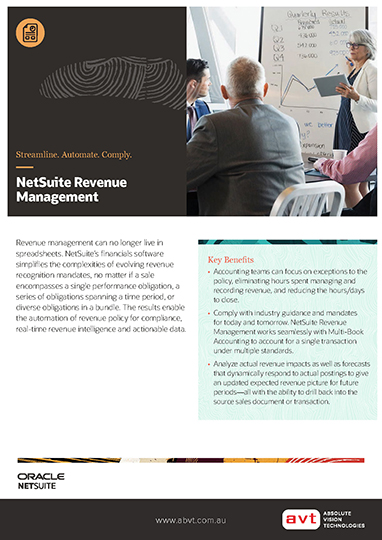 NetSuite Revenue Management Module DS