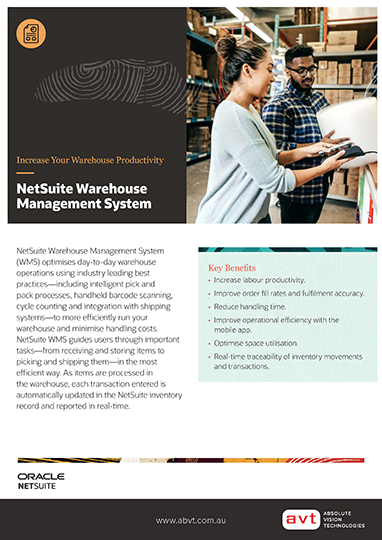AVT NetSuite - WMS Module DS