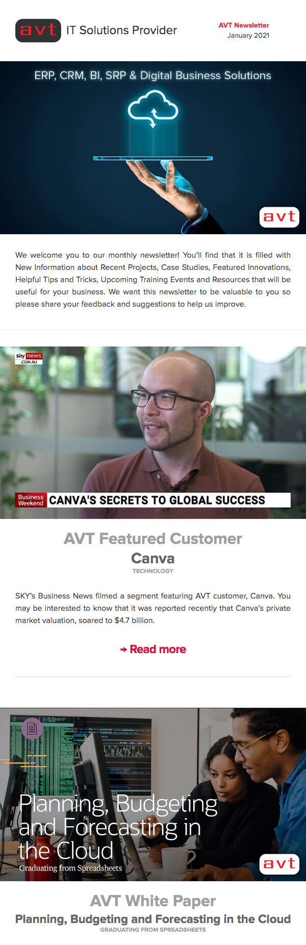 AVT Newsletter Subscribe