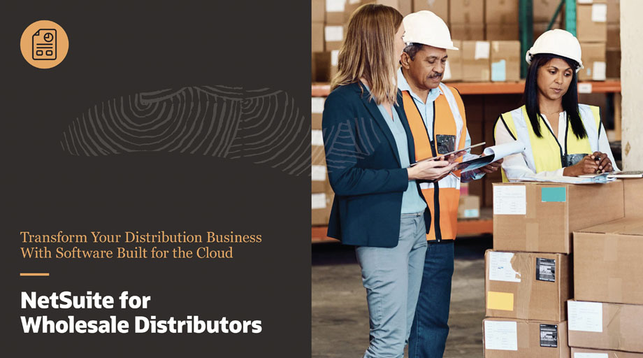 NetSuite Data Sheet - NetSuite for Wholesale Distributors